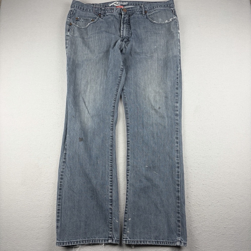 Vintage Request Jeans Relaxed Straight Skater Blue Men's 40x34 (Fits 40x33)
